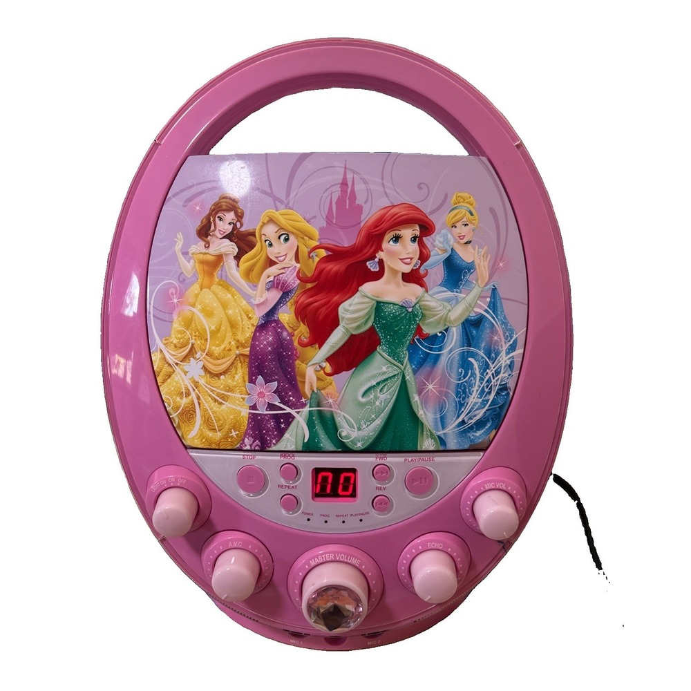 Vintage Disney Princess Party Karaoke Radio CD Machine No Mic